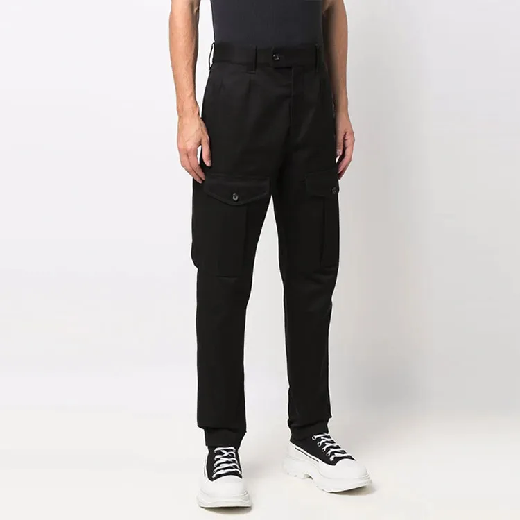 Alexander McQueen Cargo Pants Men's Black-2