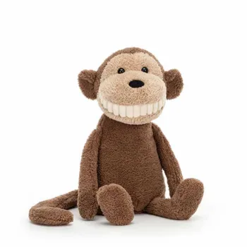 JELLYCAT Smile Big Teeth Collection Animal Monkey Dolls Plush Doll 30cm High