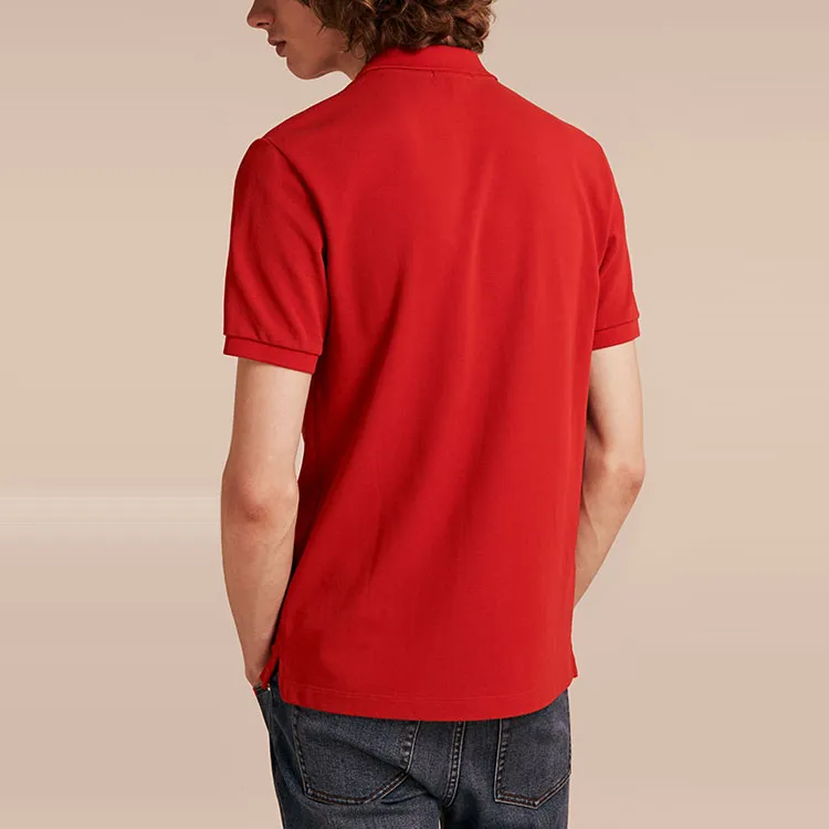 Burberry Polo Shirts Men Red-2