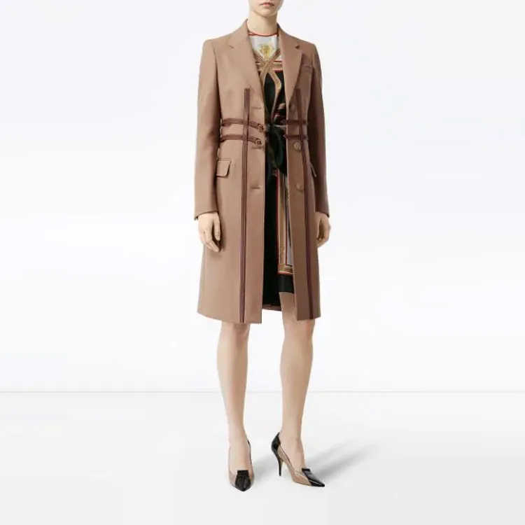 Burberry Coats Women's Brown-1