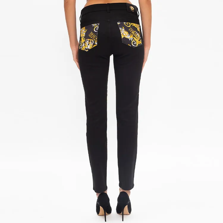VERSACE JEANS COUTURE Jeans Women's Black Gold-4