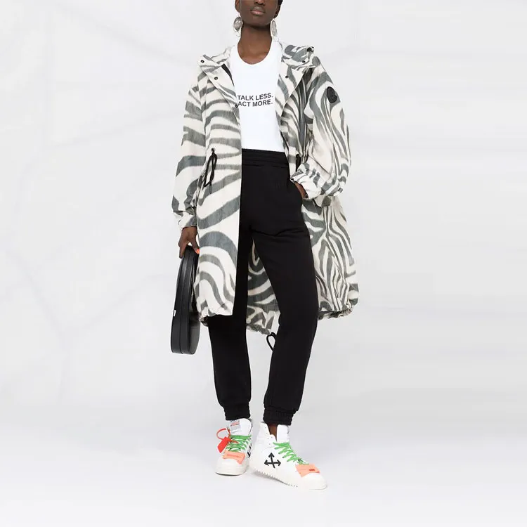 Moncler Achird Zebra print Parka Coat-1