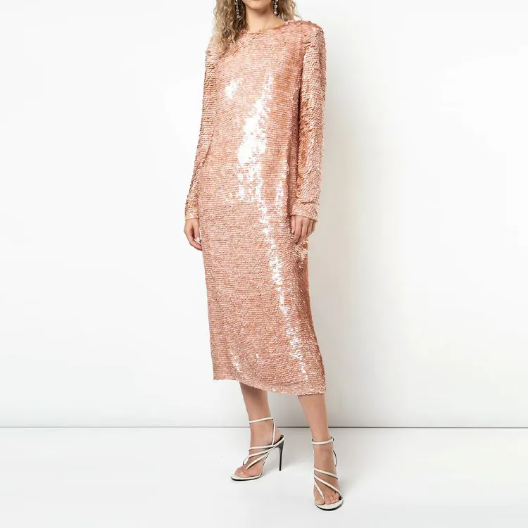 GIVENCHY FW21 Long-Sleeved Dresses Women's Flesh Pink-1