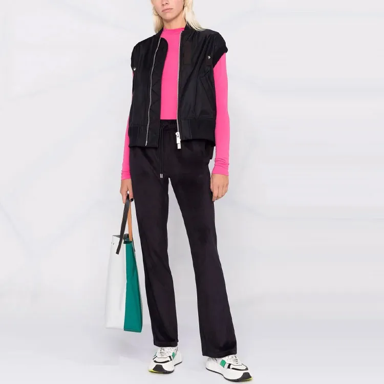 Moncler Straight leg Velour Track Pants-1