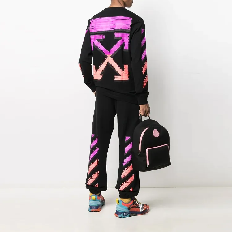 OFF WHITE FW21 Knitted Sweatpants Men Black-2