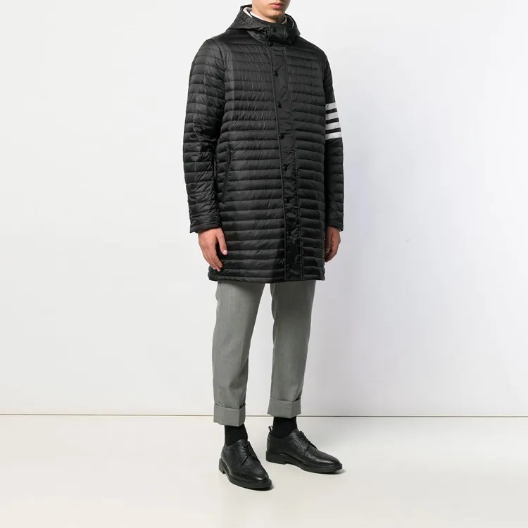 THOM BROWNE 4 bar Padded Coat-3