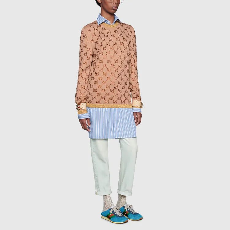 GUCCI Sweater With Crystal Gg Motif-1
