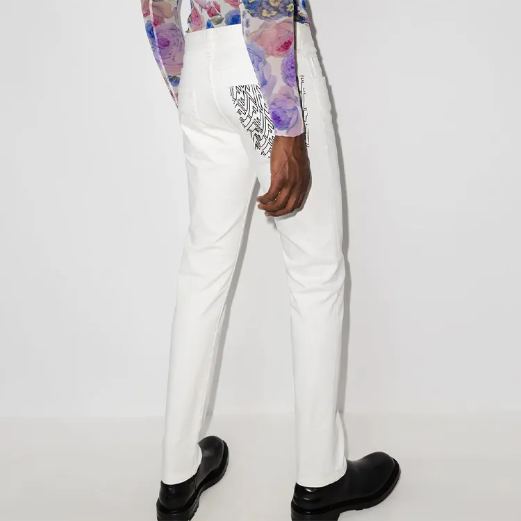 FENDI Jeans Men White-3