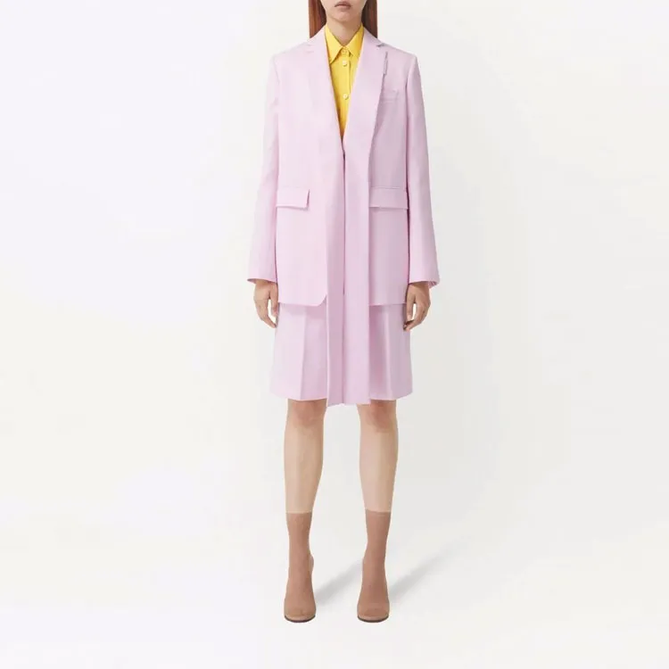 Burberry Business Suits Coats Women's Light Pink-1