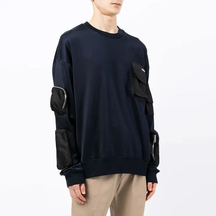 VERSACE Sweatshirts Men Blue-3