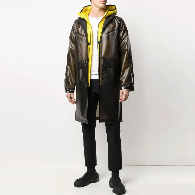 Nike Colorblock Hooded Down Jacket Men's Black-1
