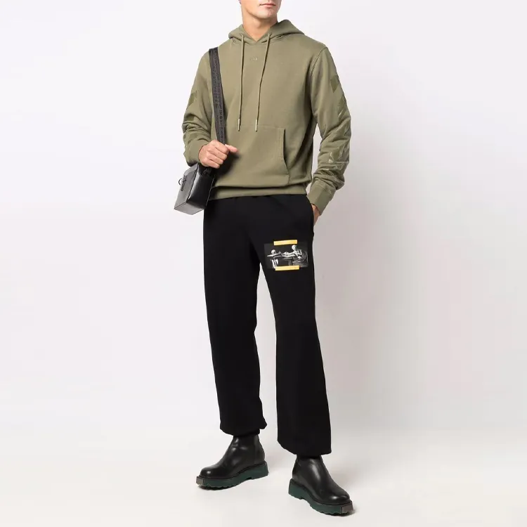 OFF WHITE Slim Fit Rubber Arrows Hoodie-1
