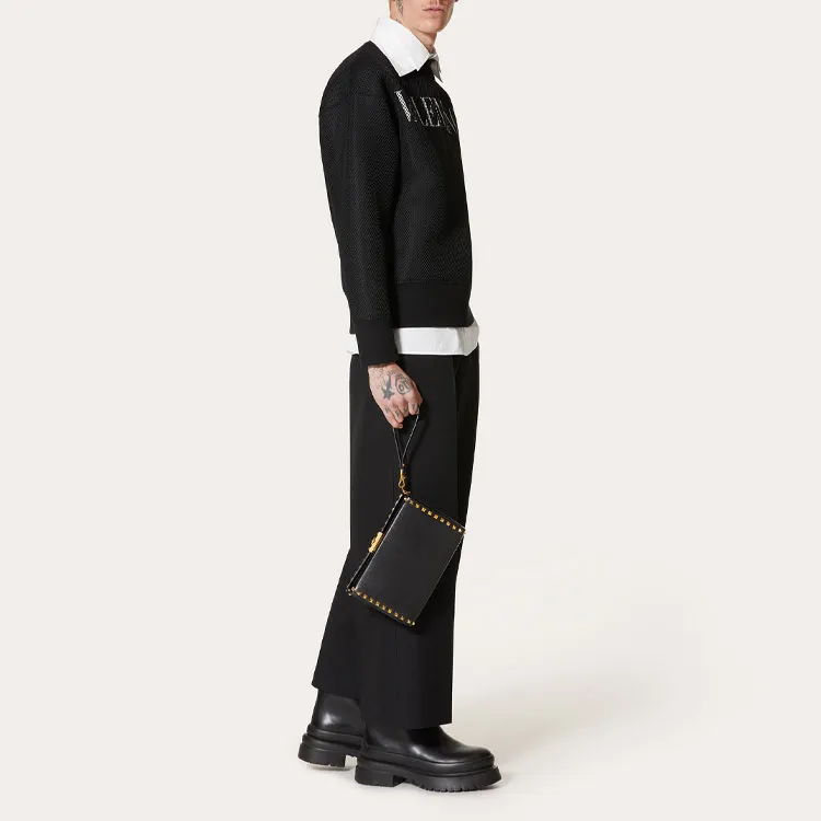 Valentino Mesh Logo Printed Sweatshirt-1