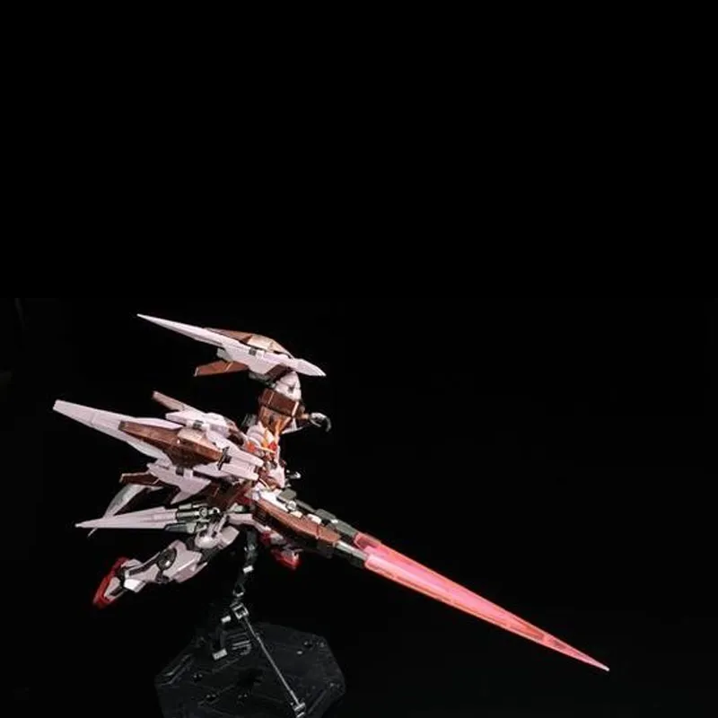 BANDAI MG Mobile Suit Gundam 00 GN 0000 00 Gundam, Enhanced Module, Tri Red Mode Model Kits 18cm-2