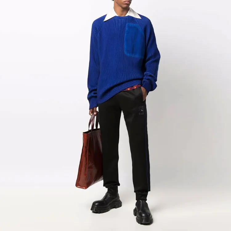 FENDI Knitted Sweatpants Men Black-1