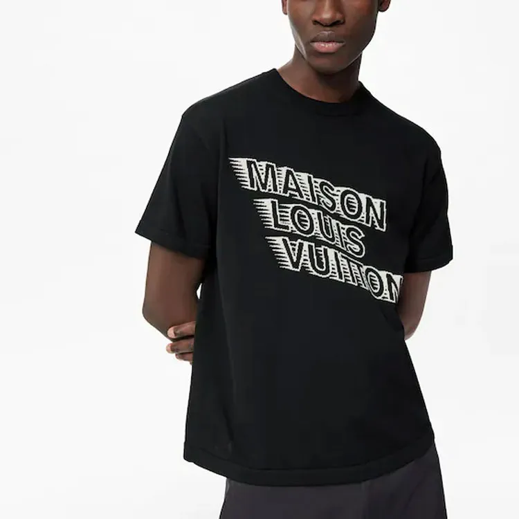 LOUIS VUITTON T-Shirt Men's Black-4