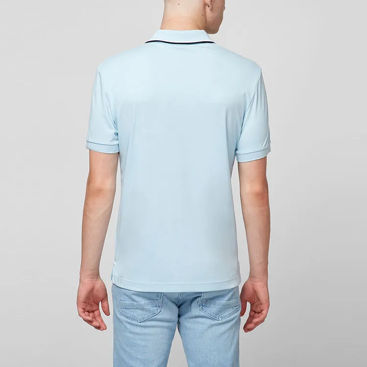 HUGO BOSS Polo Shirts Men Light Blue-2