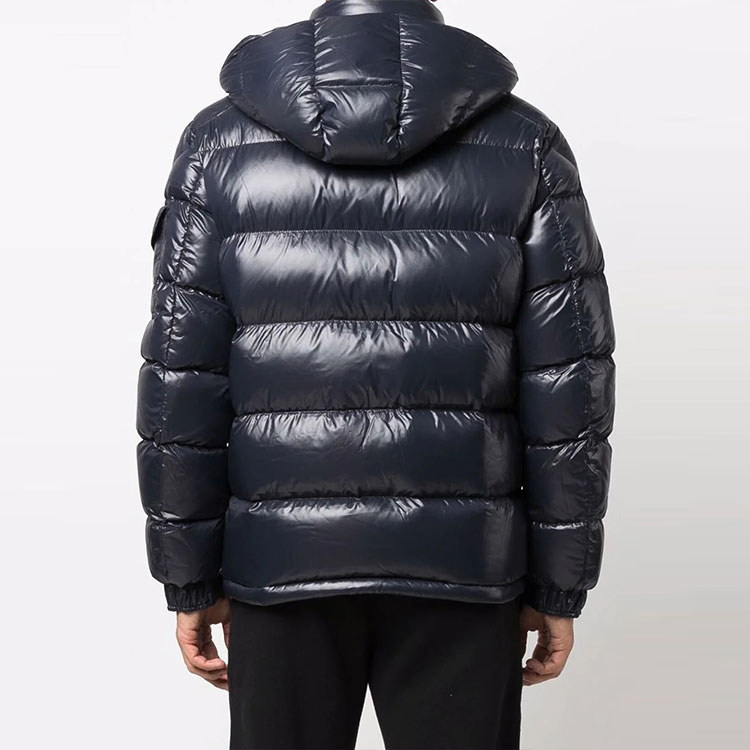 【送料・関税込み】Moncler Maya Short Down Jacket Night Blue MONCLER Moncler Maya Quilted Shell Hooded Down Jacket for