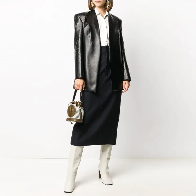 FENDI Casual Long Skirts Women's Black-1