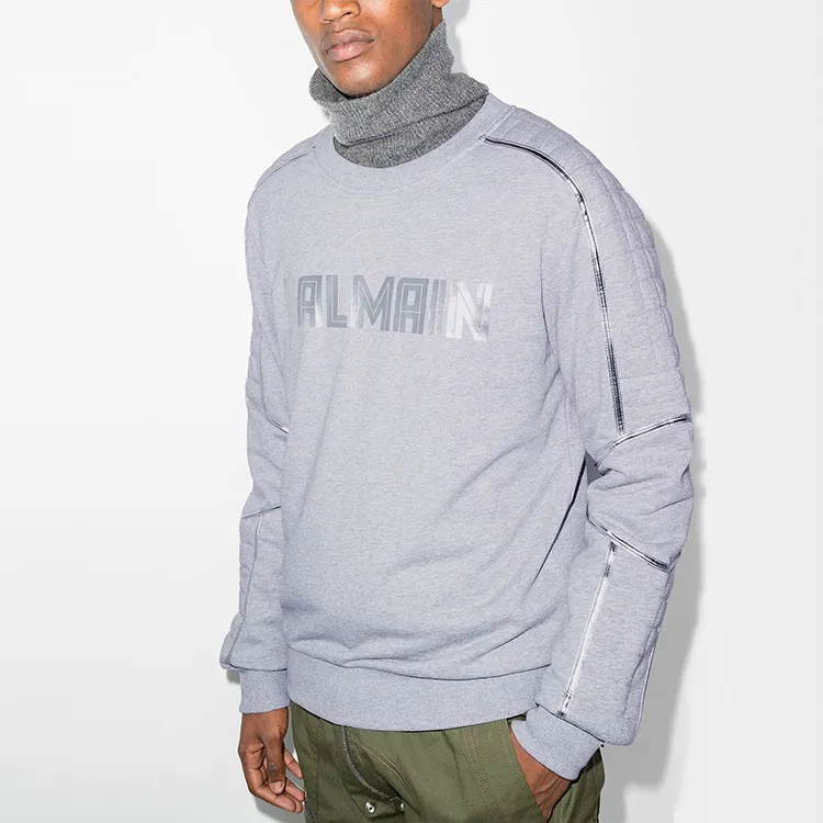 BALMAIN Crewneck With Embossed Logo-3