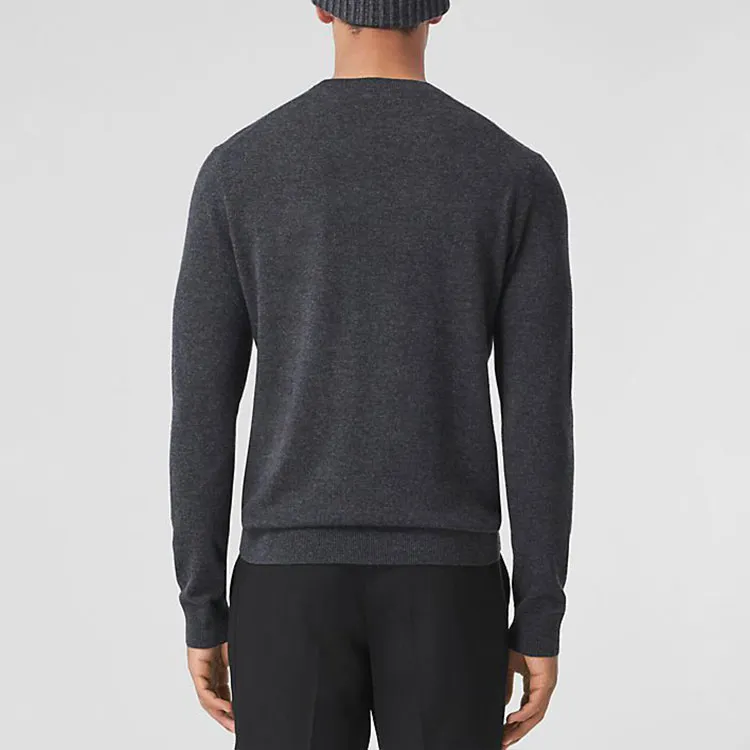 Burberry Cashmere Sweater Men's Gray-2