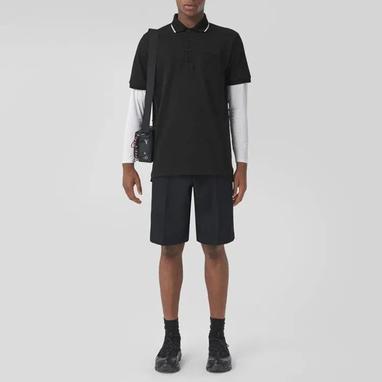 Burberry Polo Shirts Men Black-1
