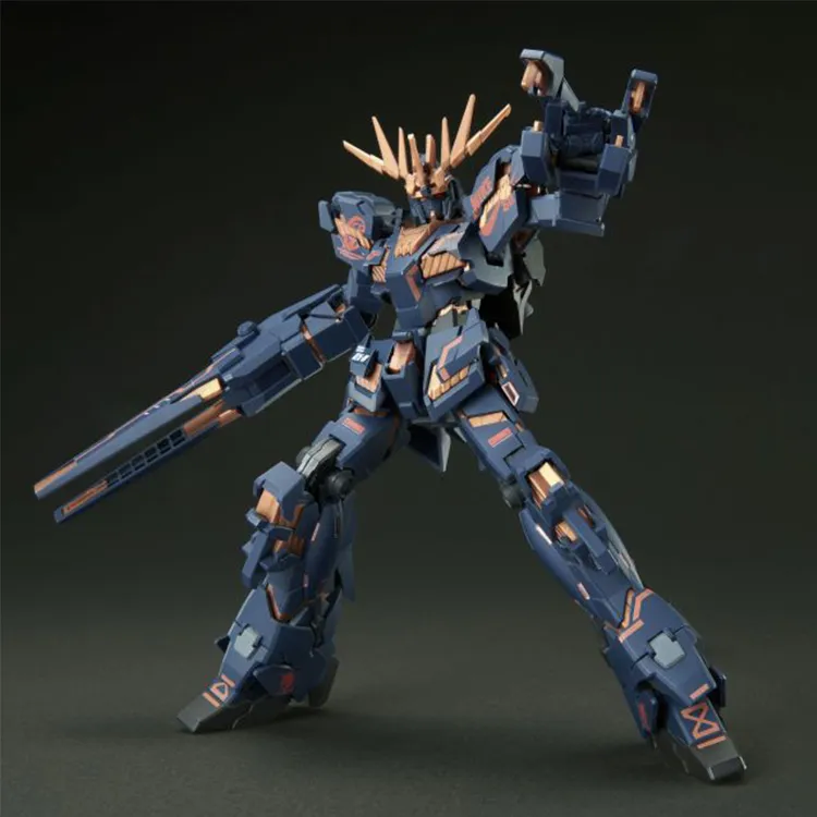 BANDAI Gundam X Nike Sb Unicorn 02 Banshee Destroy Mode 1/144 Scale Hg Model Kit Action Figure-3