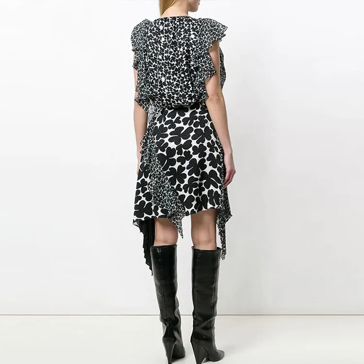 Givenchy Asymmetric Patterned Dress-1