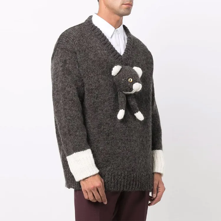 Doublet Sweaters Men Dark Gray-3