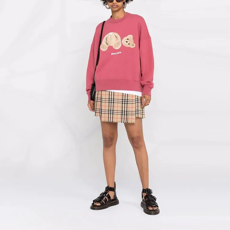 PALM ANGELS Women's Teddy Bear Sweatshirt Punch Pink/Multi-1