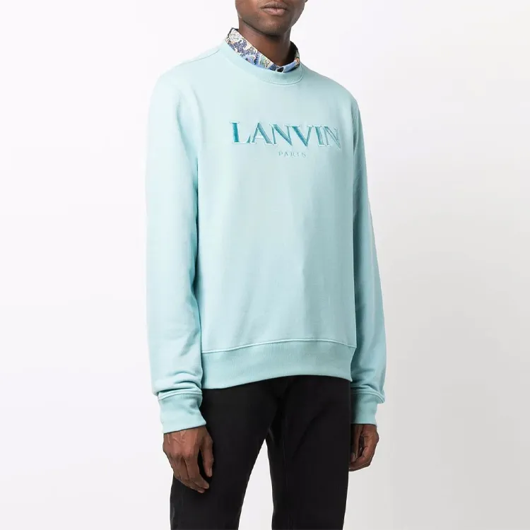Lanvin Sweatshirts Men Light Blue-3