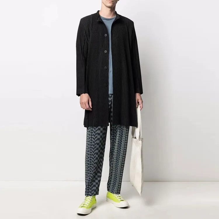 Homme Plissé Issey Miyake Shirts Men Black-1