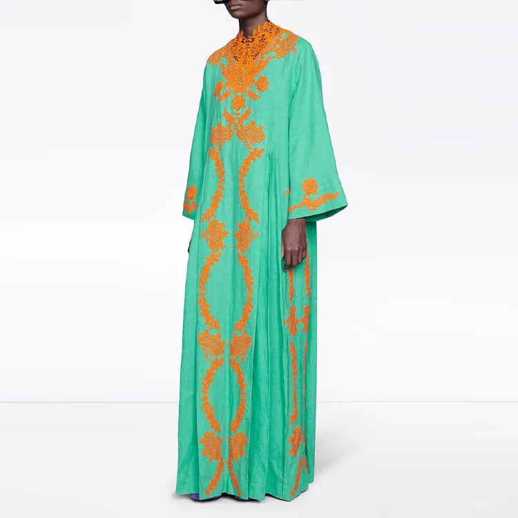 GUCCI Long-Sleeved Dresses Women's Green-3
