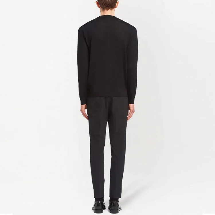 PRADA Logo Embroidered Crewneck Jumper-2