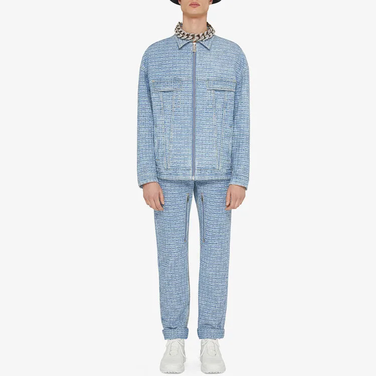 Givenchy 4G Jacquard Denim Regular Fit Pants-2