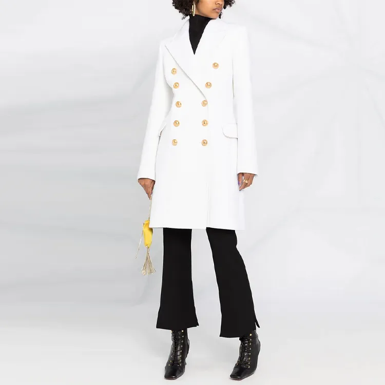 BALMAIN Velvet Jackets Women's White-2