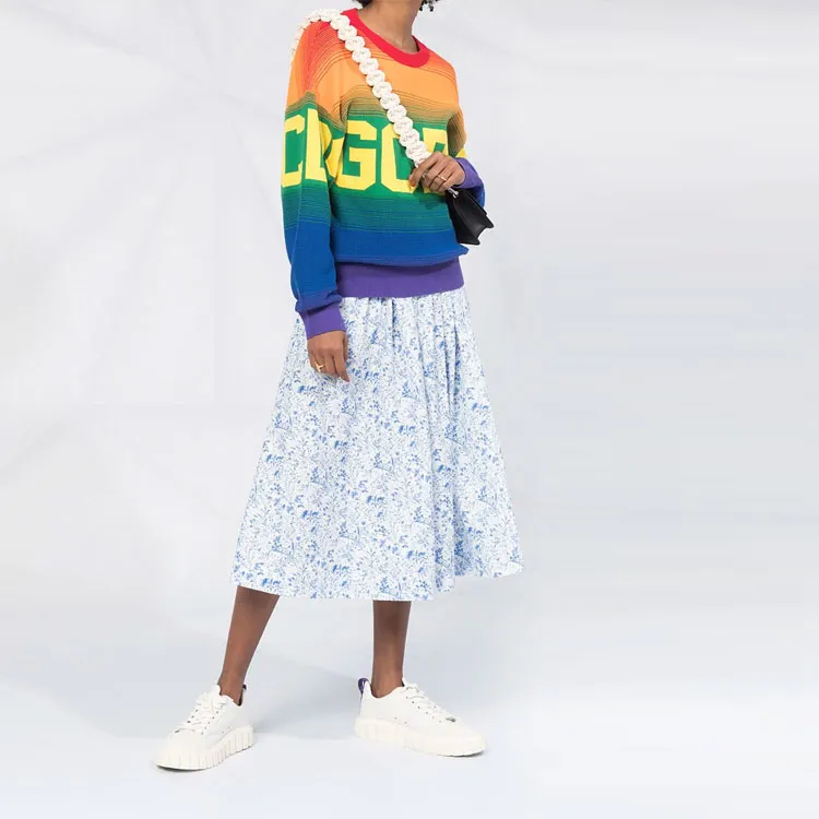 GCDS FW21 Loose Fit Sweater Women's Multicolor-1