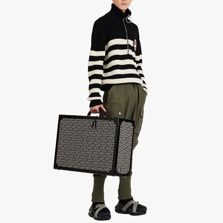 BALMAIN Trucker Striped Pullover-2