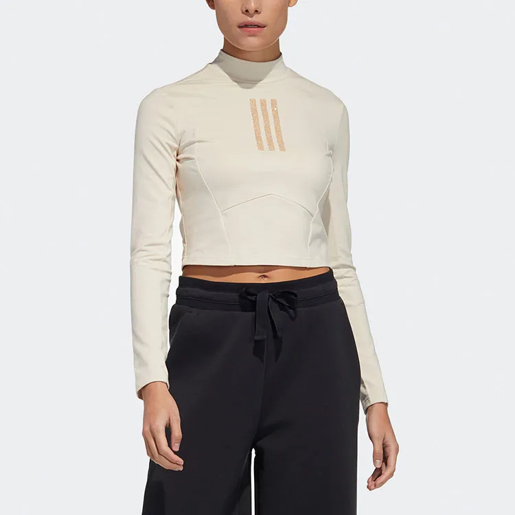 Adidas T Shirts Women's Ecru-1