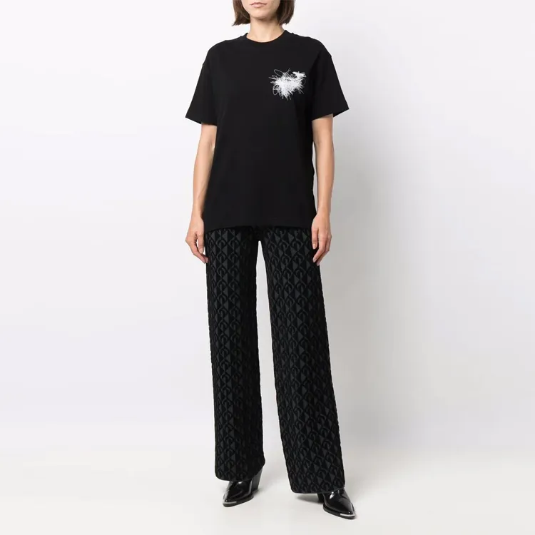 OFF WHITE Pen Arrows Logo Graphic T shirt Black-1