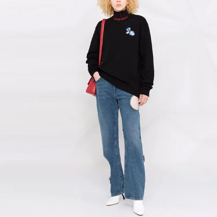 OFF WHITE FW21 Sweatshirts Women's Black-1
