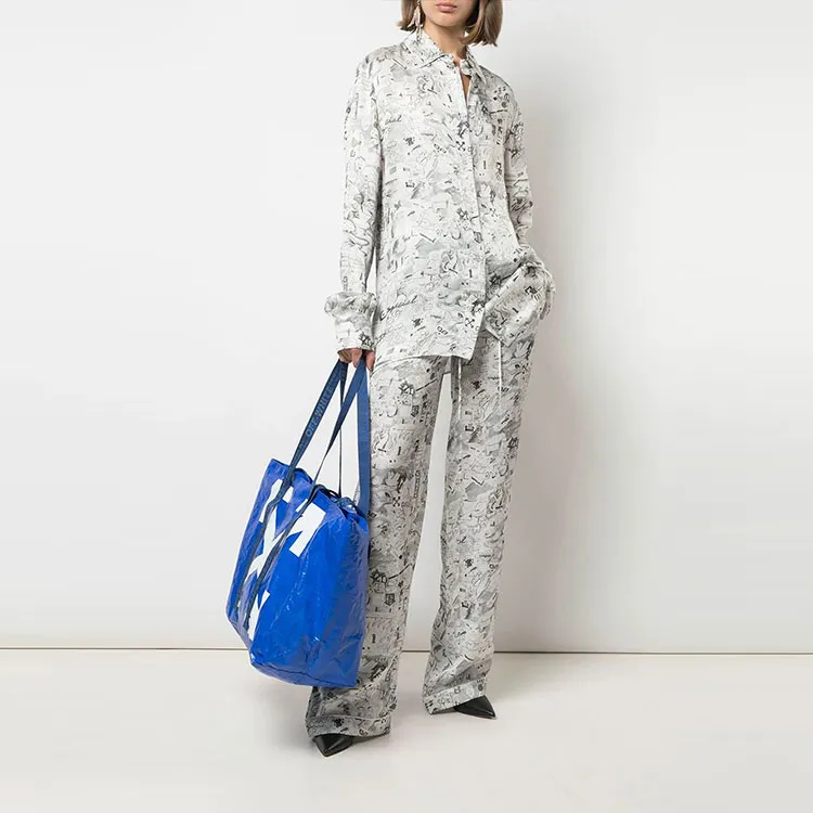 OFF-WHITE Sketch Print Straight-leg Trousers-1