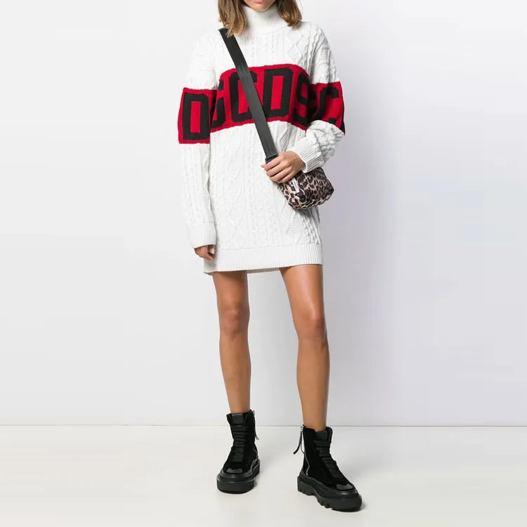 GCDS Long Sleeved Dresses Women's White-1