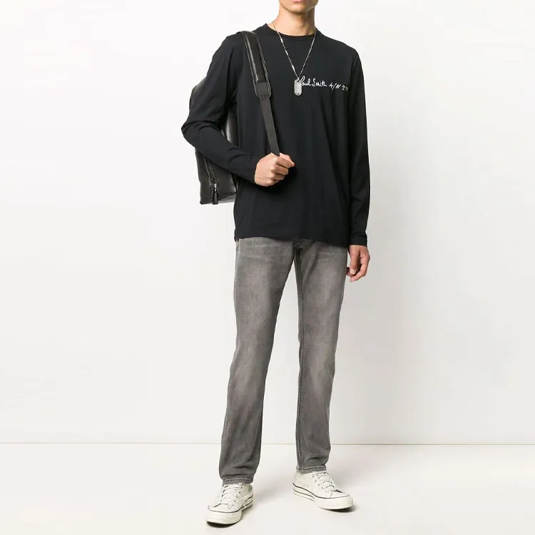 Paul Smith Logo Embroidered Crewneck T Shirt-2