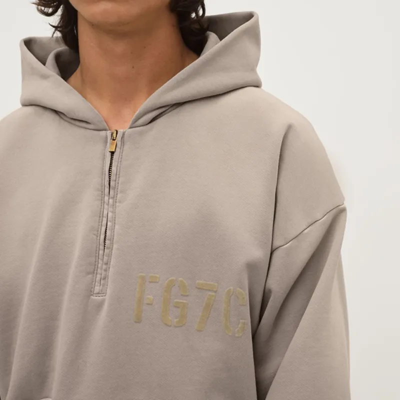 Fear Of God Seventh Collection Long Sleeve Half Zip Hoodie-2