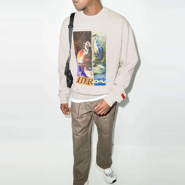 HERON PRESTON Sweatshirts Men Ecru-1