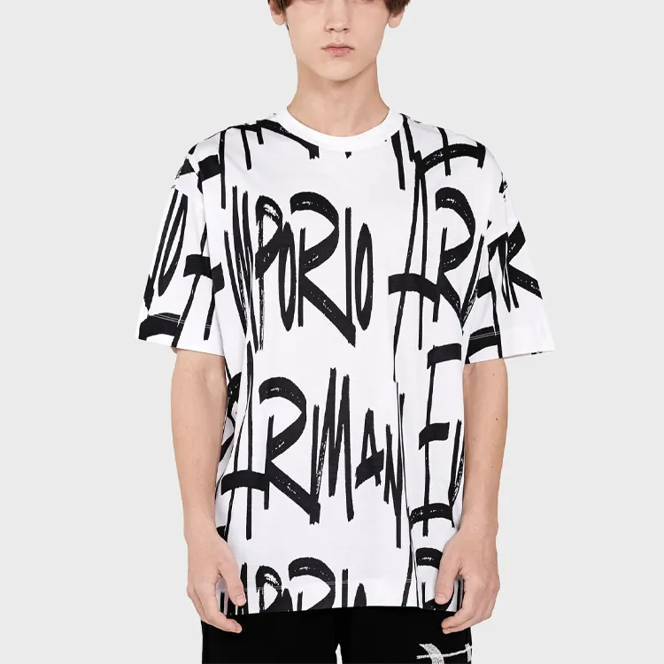 EMPORIO ARMANI T-Shirts Men White-2
