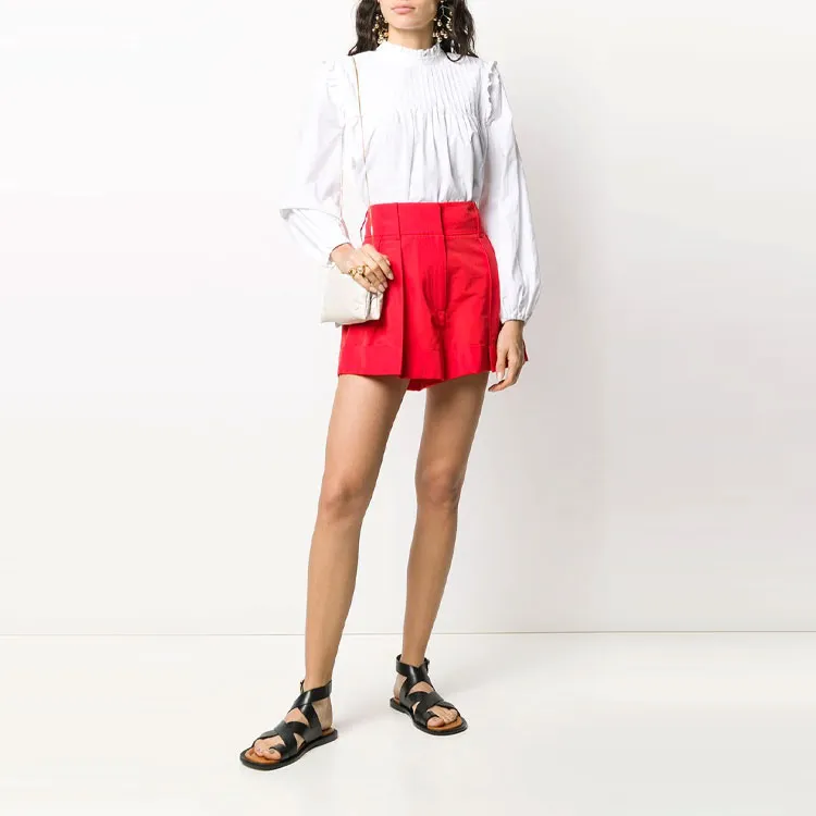 Valentino Casual Shorts Women's Red-2