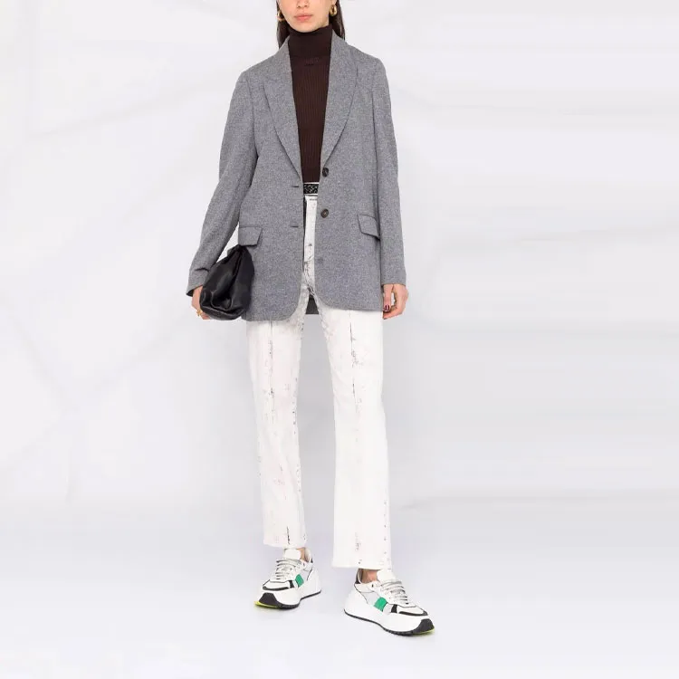 Brunello Cucinelli Longline Single Breasted Coat-1