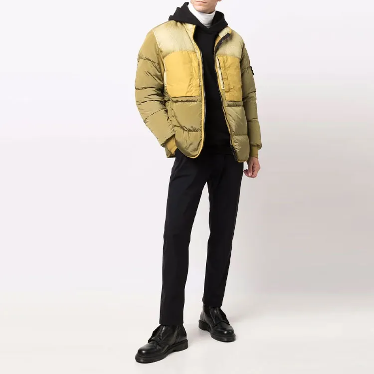 STONE ISLAND Down Jacket Men's Yellow-1